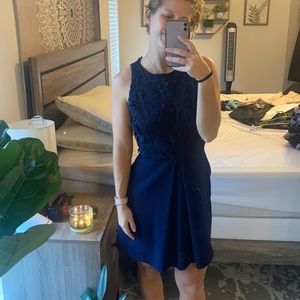 Navy blue cocktail dress
